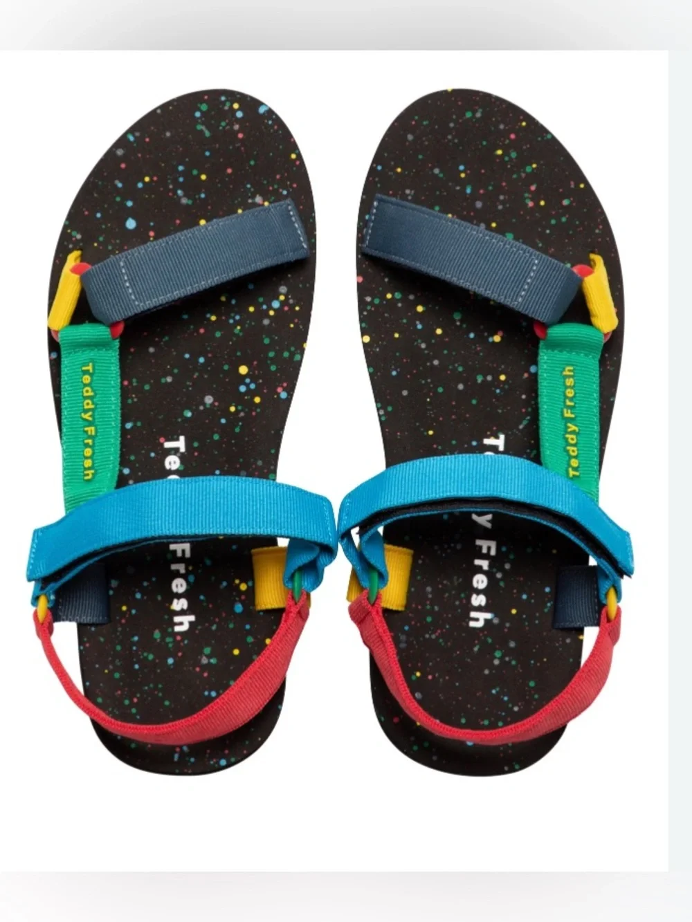 Teddy Fresh Combat Ready Warrior Colorblock Strap Retro Sandals Men’s Size 8